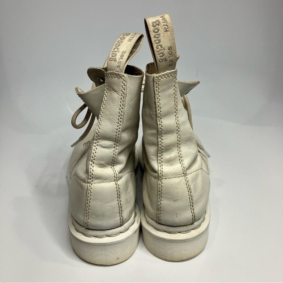 Dr. Martens 1460 Pascal Mono lace up boots white off white size 7 - Picture 5 of 8